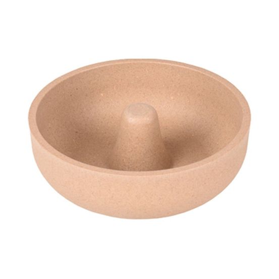 Gamelle 500 ml. Anti glouton, rimboé, anti dérapant, couleur taupe, pour c
