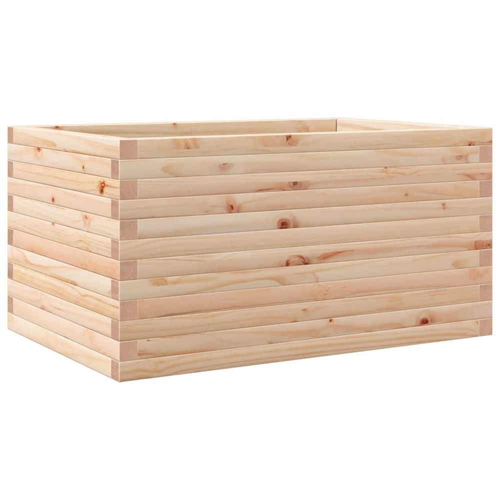 Jardinière d'extérieur 90x60x45,5 cm bois de pin massif