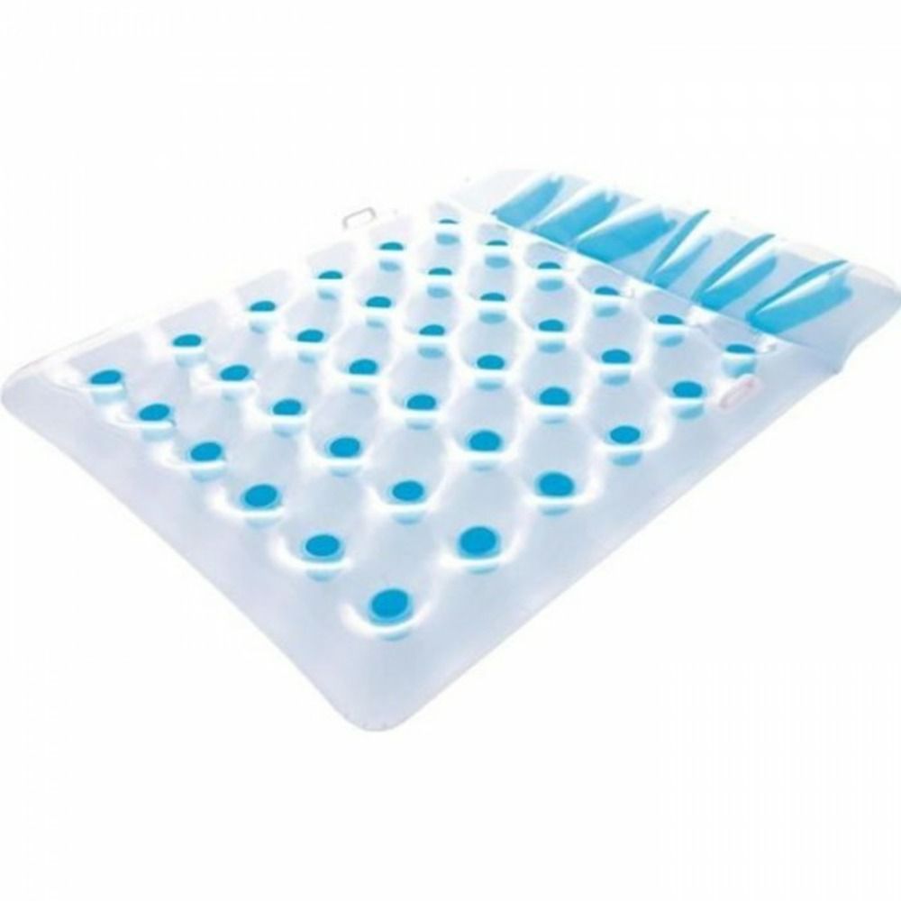 Matelas gonflable de piscine double - - bleu