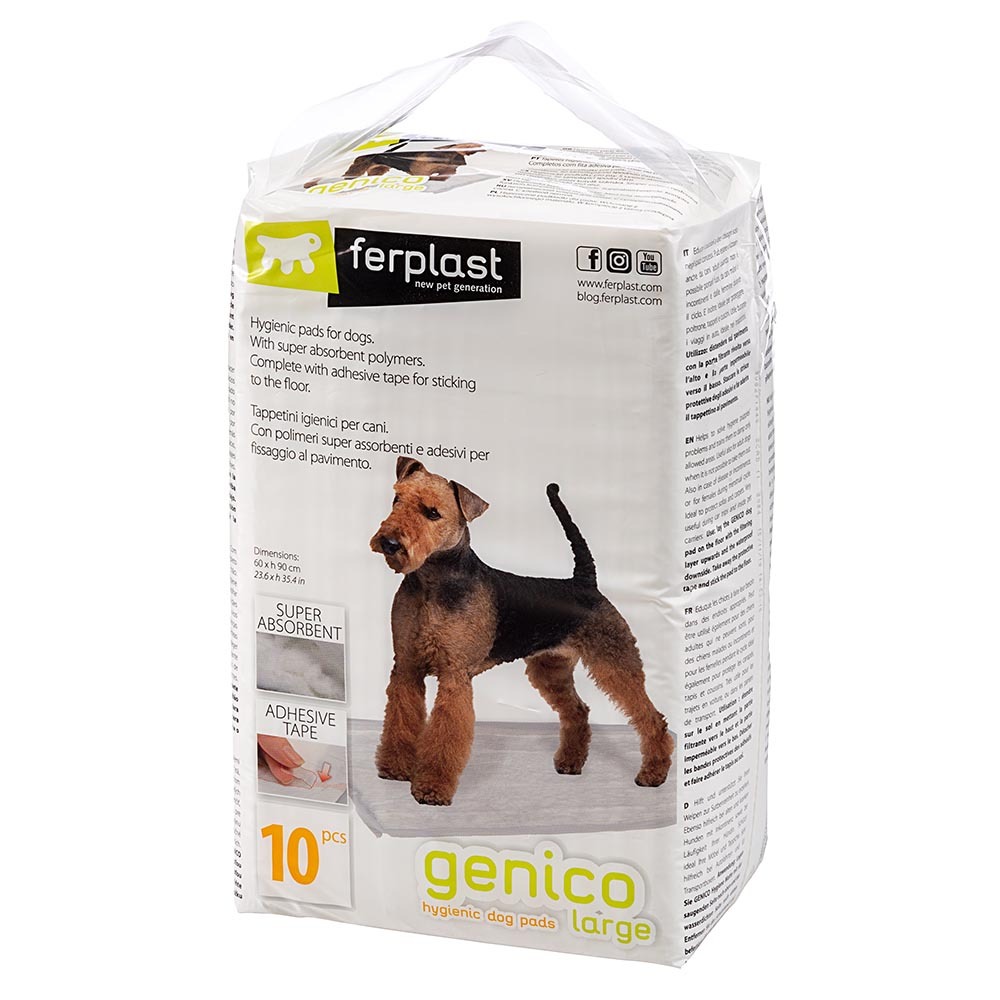 Tapis hygiénique genico large ferplast adhésif chien chiens très absorbant