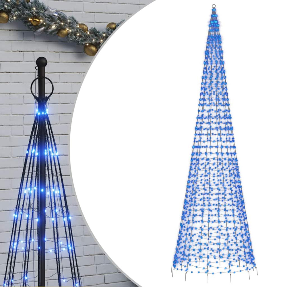 Sapin de noël à led 1534 led bleu 500 cm