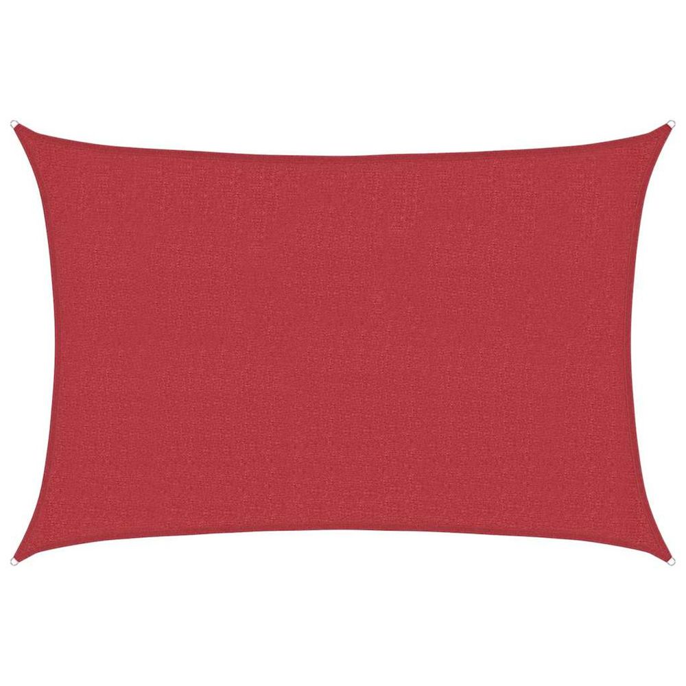 Voile d'ombrage 160 g/m² rouge 2,5x4 m pehd