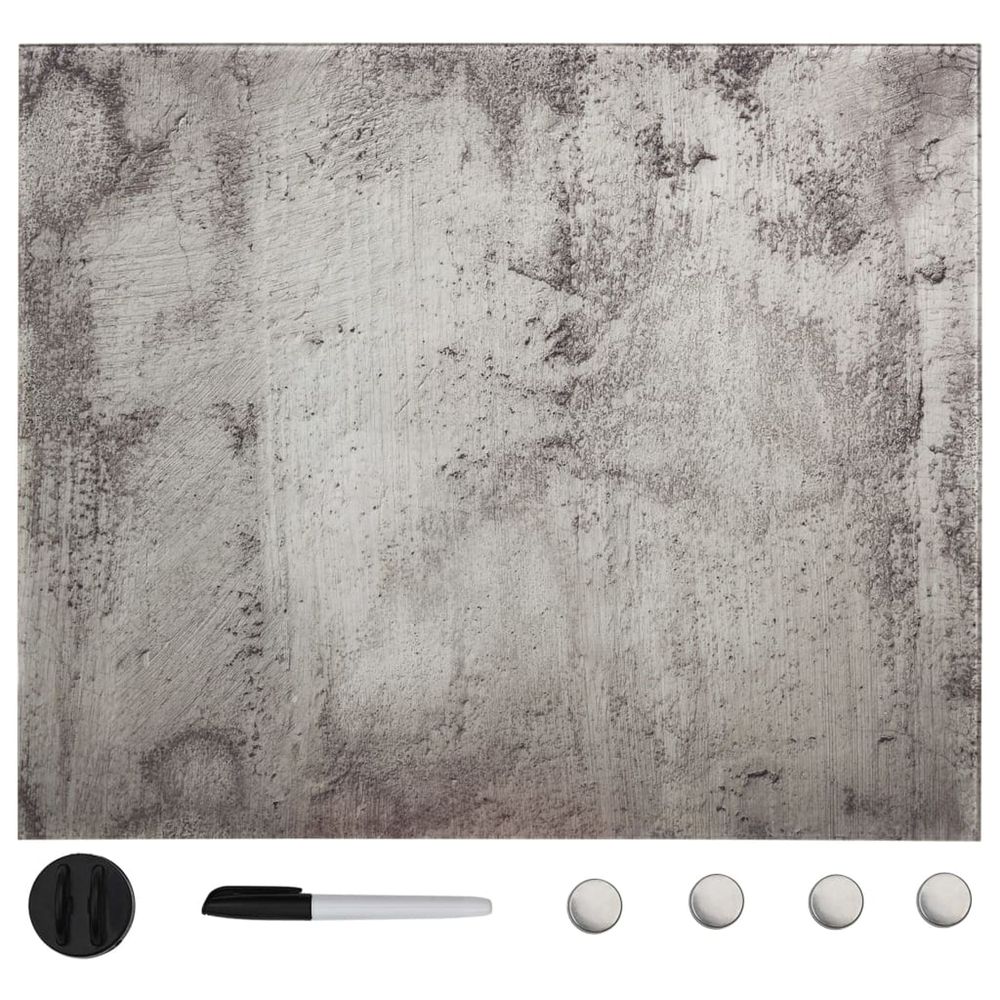 Tableau noir magnétique mural verre 50x50 cm