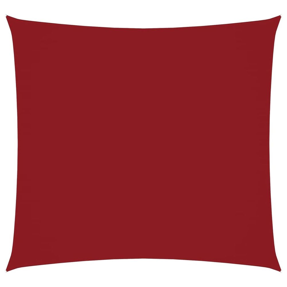Voile de parasol tissu oxford carré 2x2 m rouge