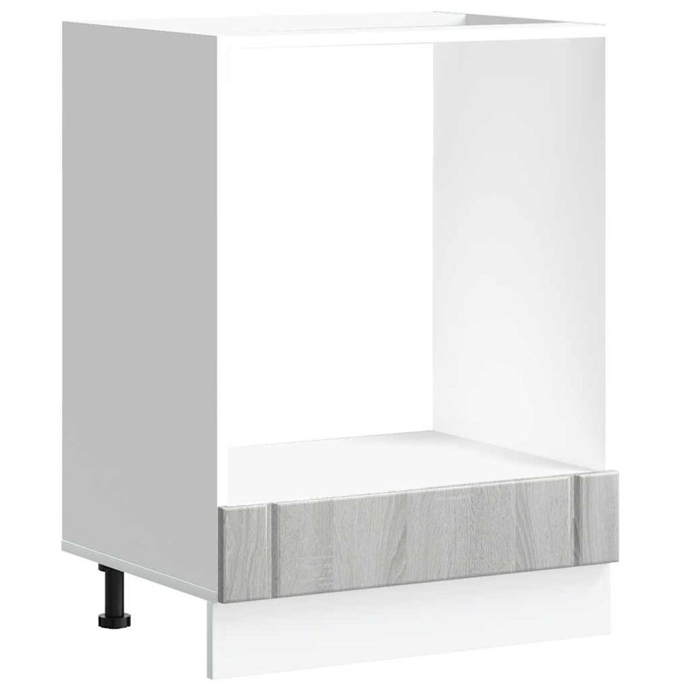 Armoire de four lucca sonoma gris bois d'ingénierie