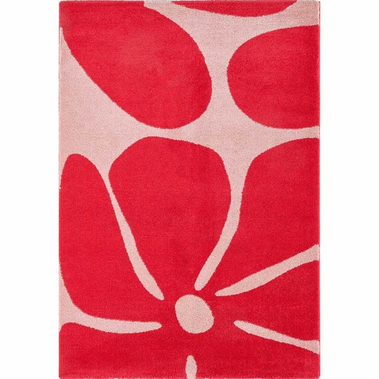 Tapis intérieur à poils longs swing 385 rouge 200 x 280 cm