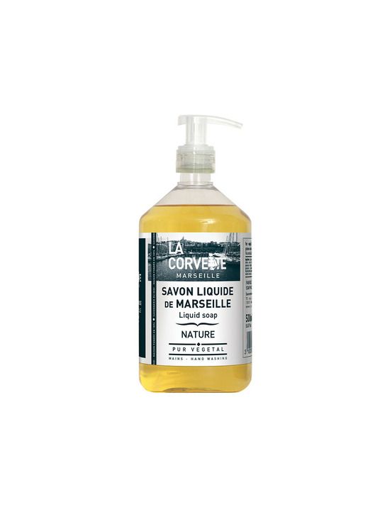 Savon marseille pompe 500ml nature - la corvette
