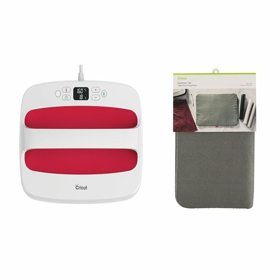 Presse à chaud easy press 2 cricut 30 x 25 cm + tapis 50,5 x 40,5 cm