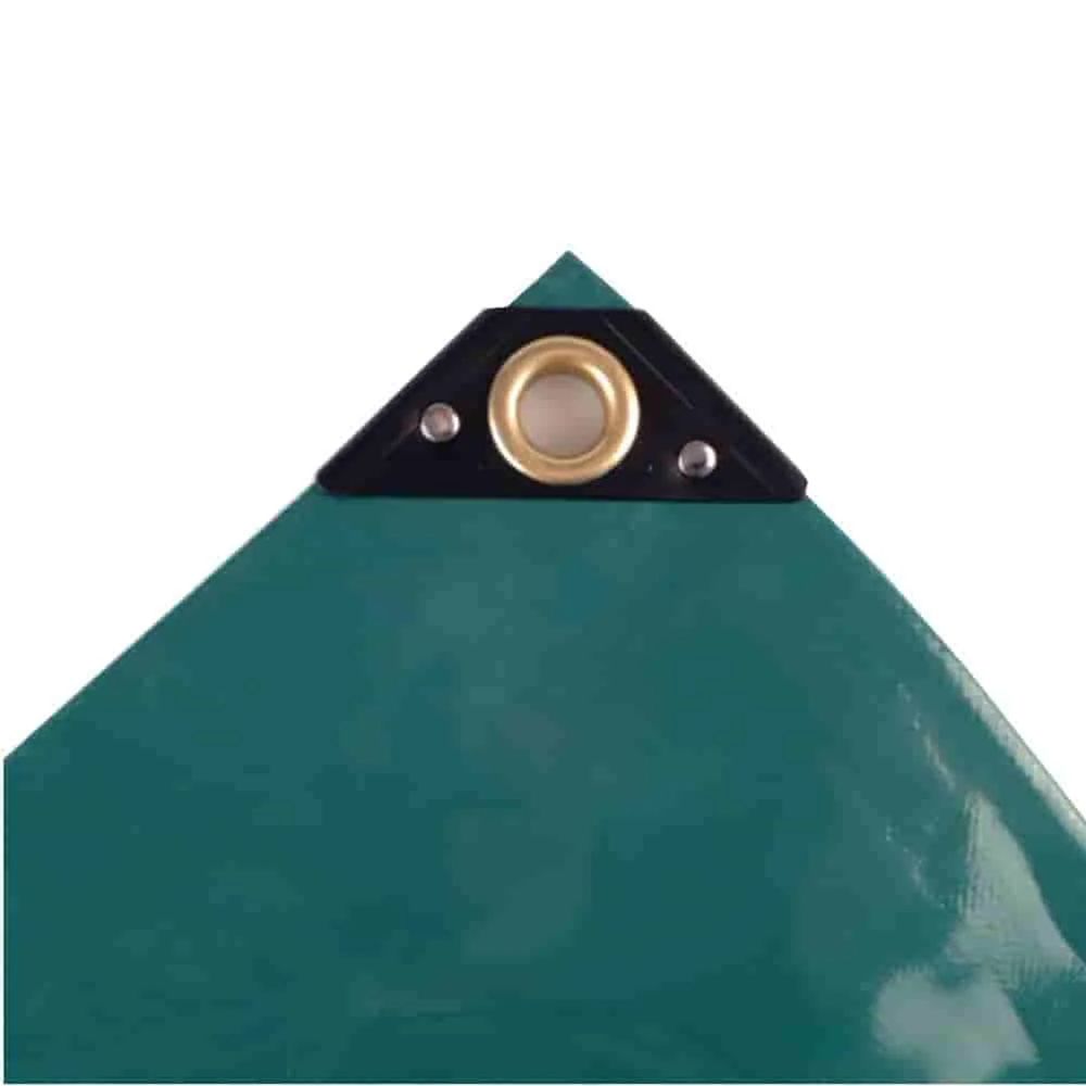 Bâche pvc verte 2x3m 650g/m²: protection robuste et étanche