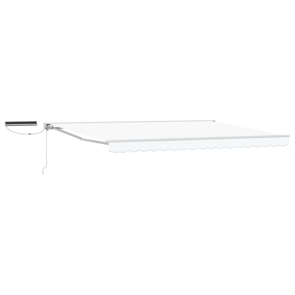Auvent rétractable électrique blanc 5 × 3,5 m