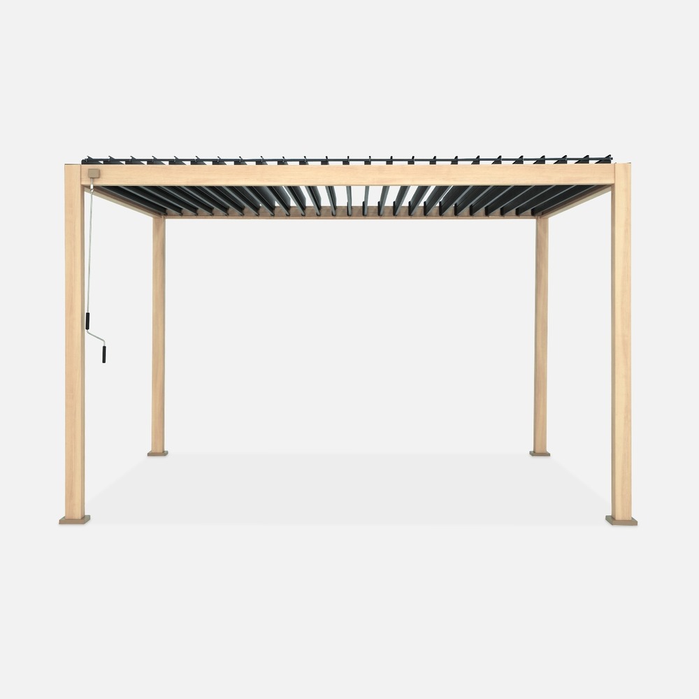 Pergola bioclimatique aluminium lames orientables 4x3m triomphe