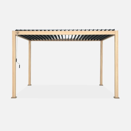 Pergola bioclimatique aluminium lames orientables 4x3m triomphe