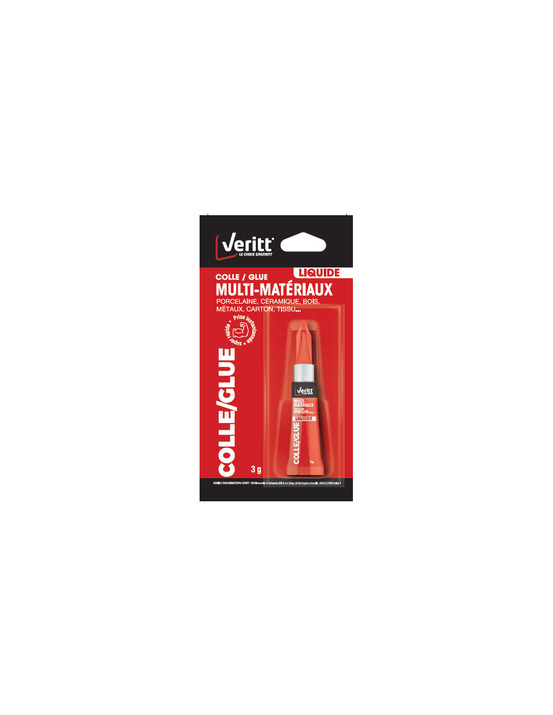 Colle liquide veritt cyano multi-usage 3g - veritt