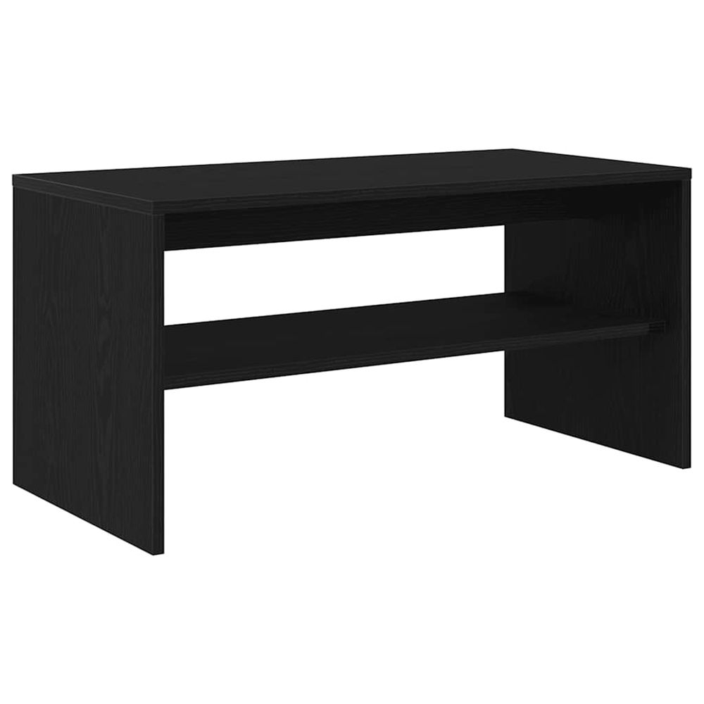 Meuble tv chêne noir 80x40x40 cm bois d'ingénierie