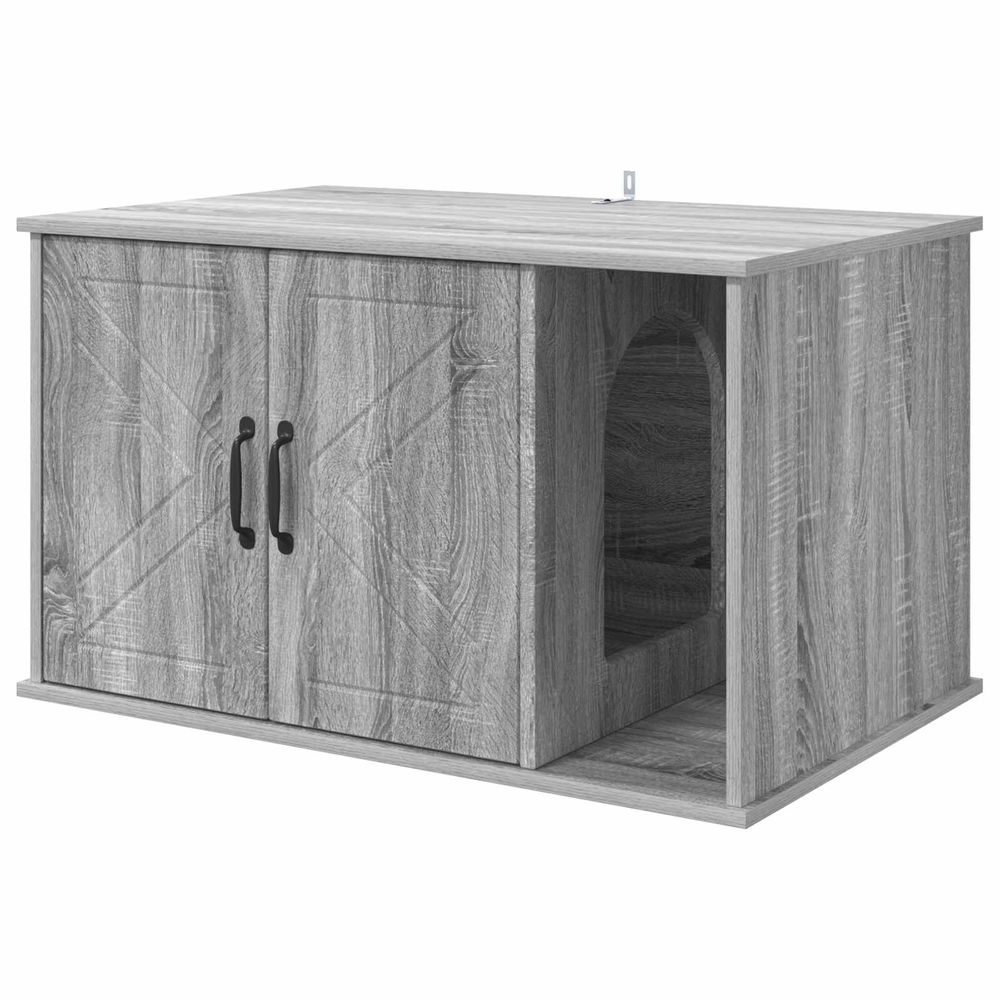 Maison pour chat sonoma gris 85 x 55 x 50,5 cm