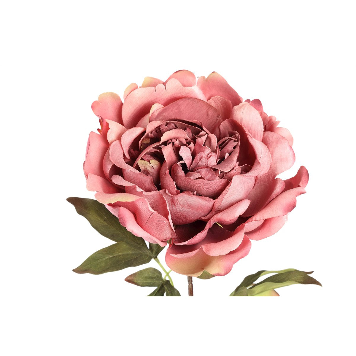 Ptmd branche artificielles pioen - 30x25x88 cm - plastique - rose