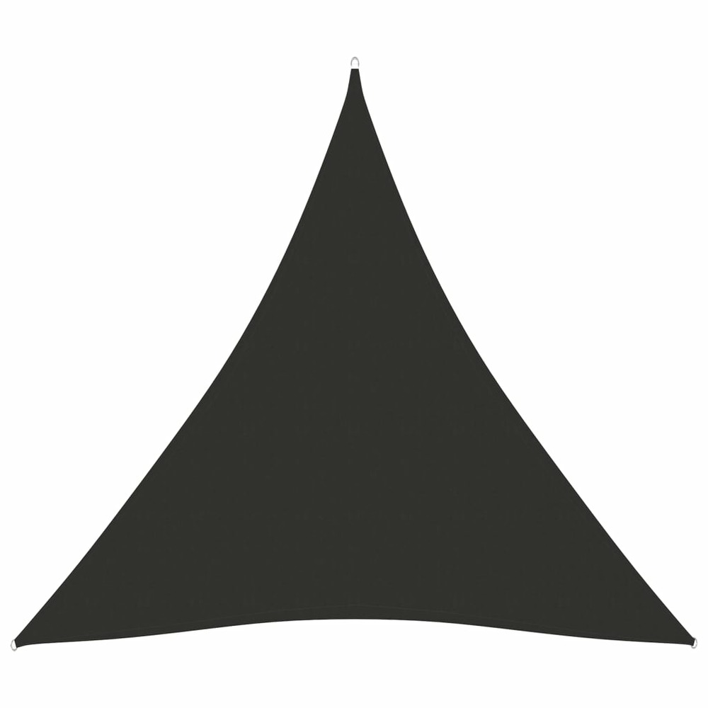 Voile de parasol tissu oxford triangulaire 4x4x4 m anthracite