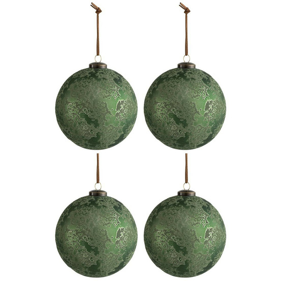 Lot de 4 boules de noël