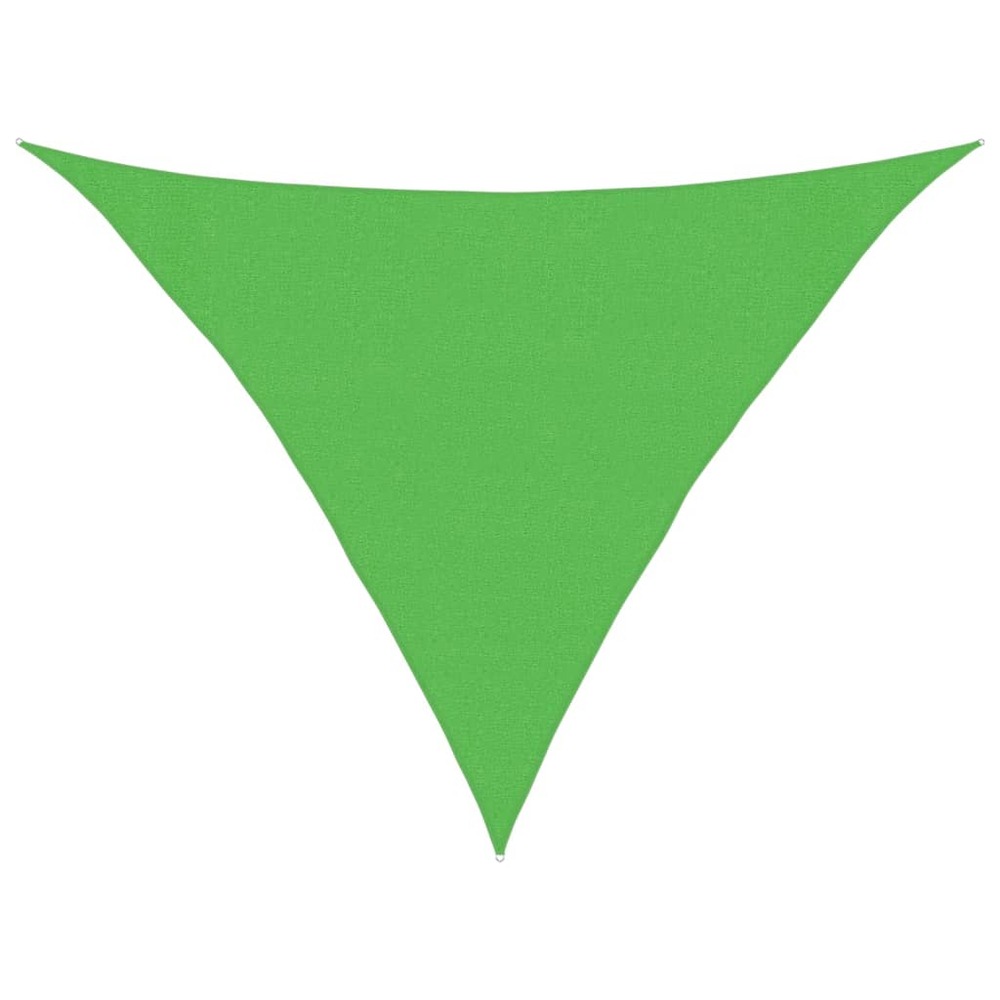 Voile d'ombrage 160 g/m² vert clair 3x3x4,2 m pehd