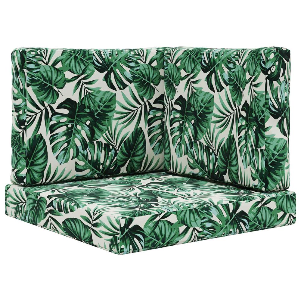 Coussin de canapé d'extérieur polyester motif feuilles