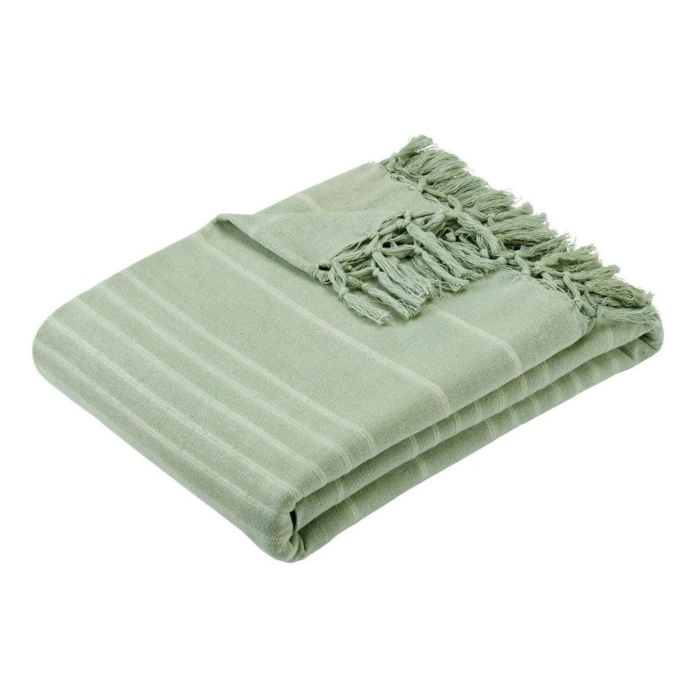 Jeté de lit anjali 230x250 vert céladon en coton