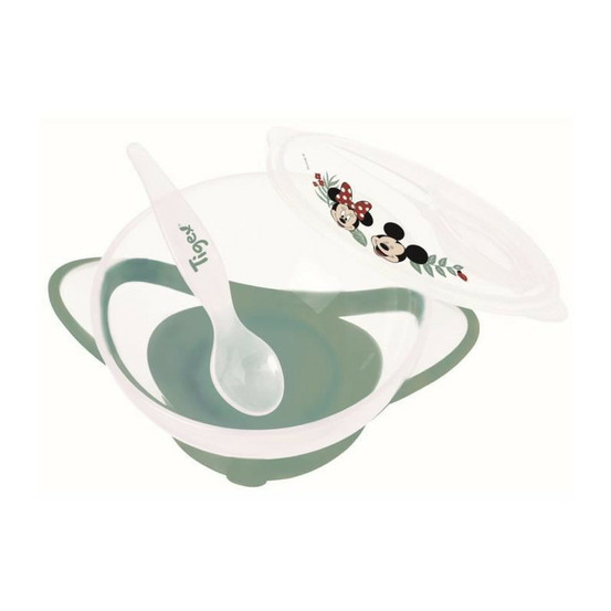 Tigex bol ventouse mickey&minnie - cuillere fournie