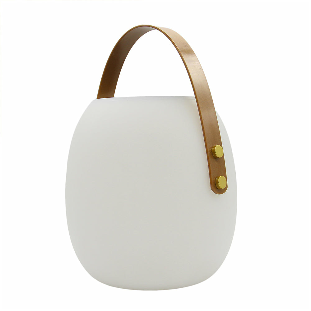 Baladeuse solaire et rechargeable jimmy blanc polyéthylène h34cm