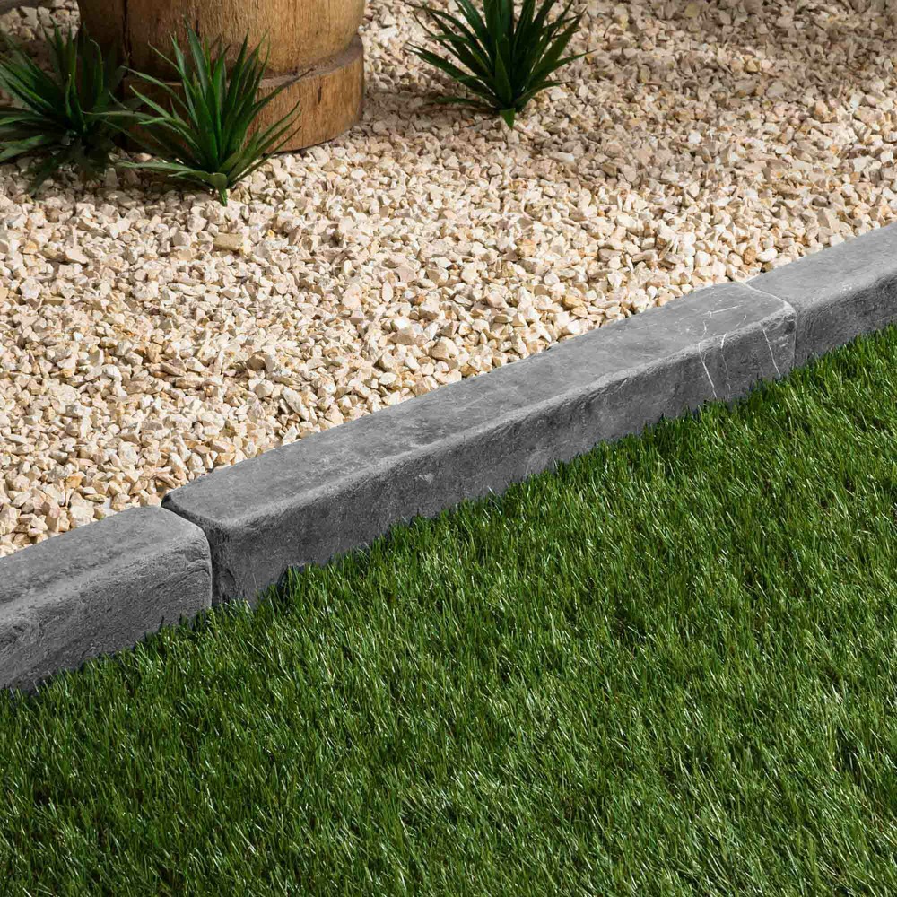 Bordure de jardin ardoise noire vieillie 50x8x6 cm (lot de 20 bordures soit 10 mètres) - ro'ma nature