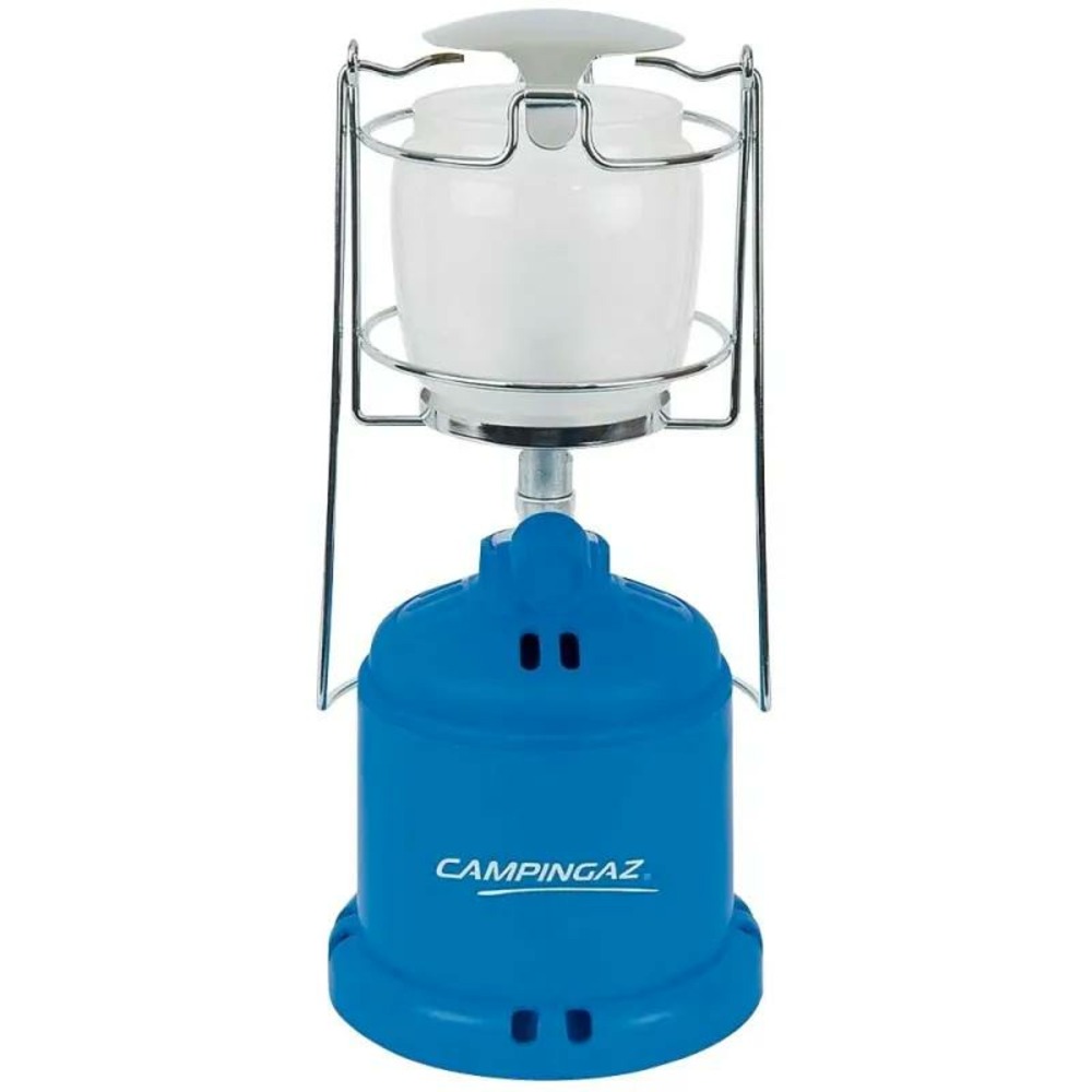Lampe à gaz lumogaz autonomie 5h verre bleu ø 12 cm x h 26 cm