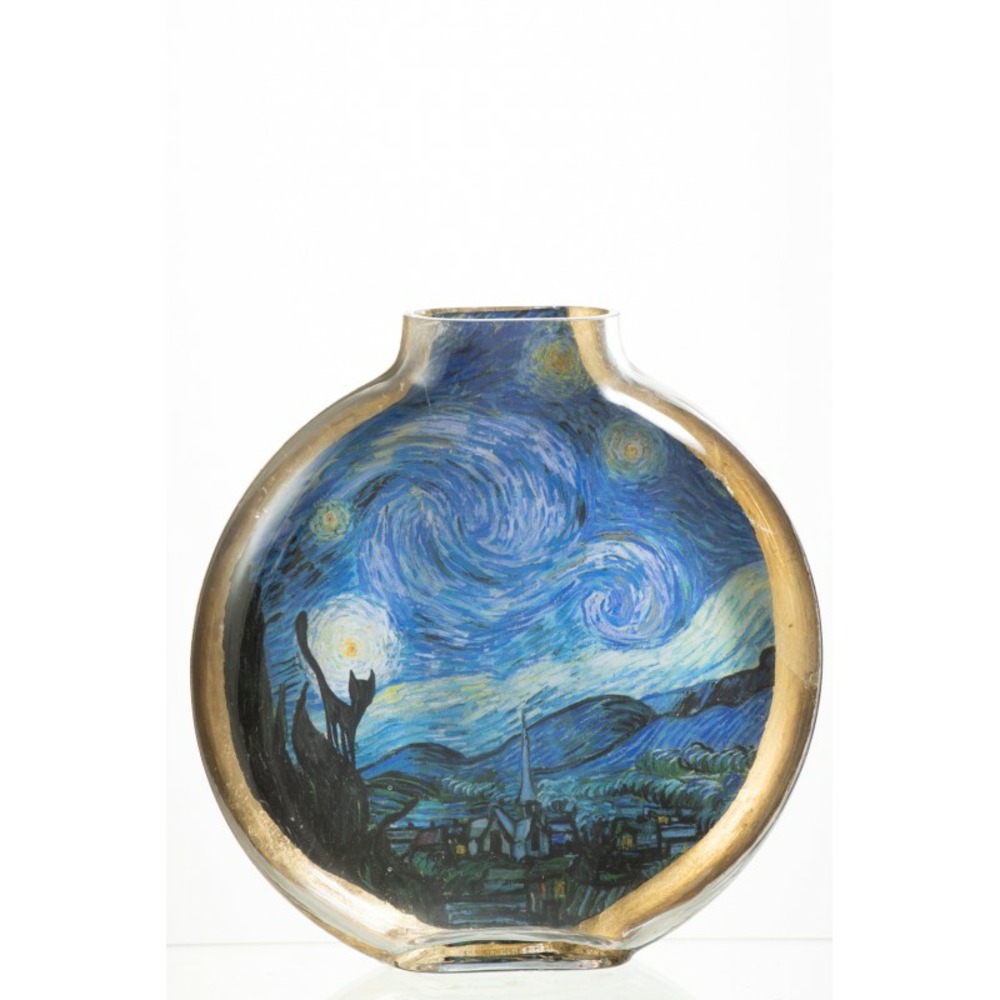 Vase les chartistes en céramique multicolore 24.5x5x25 cm