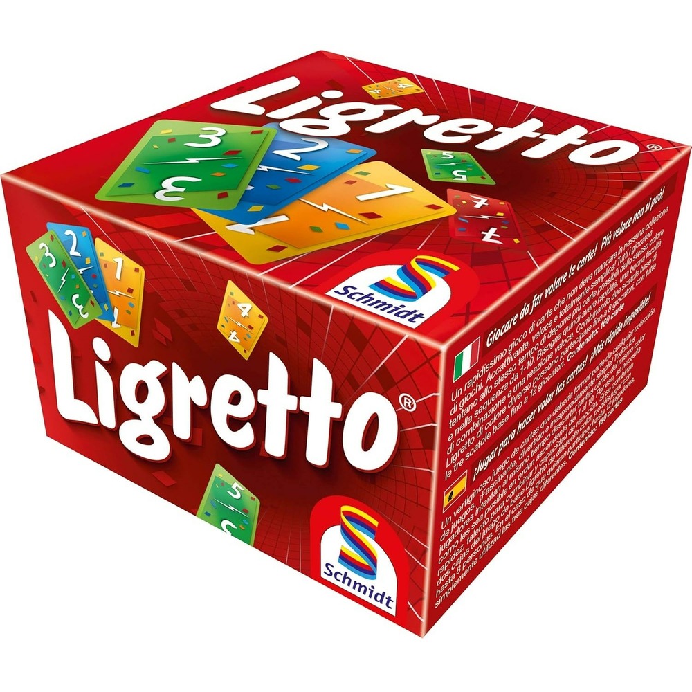 Jeu de cartes ligretto rouge