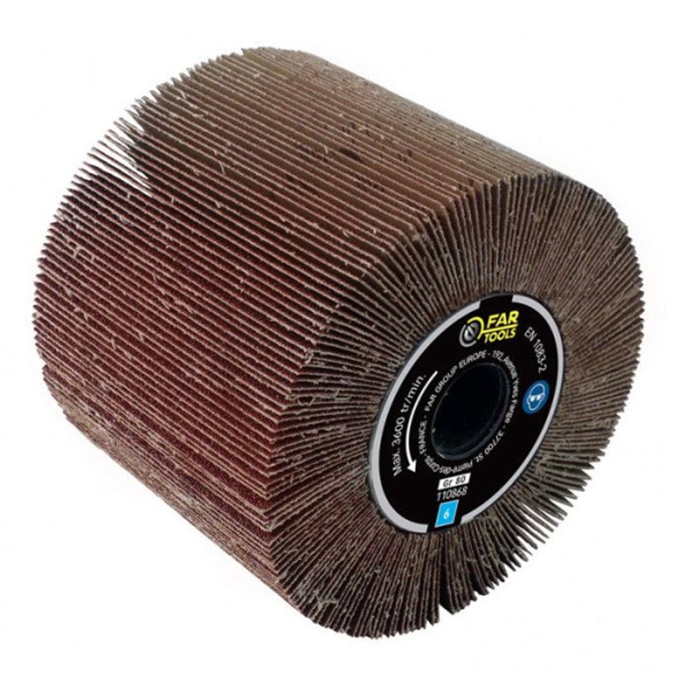 Brosse a lamelles pour rénovateur - - ø 120 mm - alésage 20 mm - ponçage surfaces planes