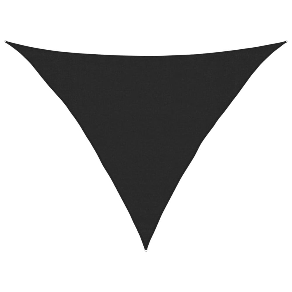 Voile d'ombrage 160 g/m² noir 3,5x3,5x4,9 m pehd