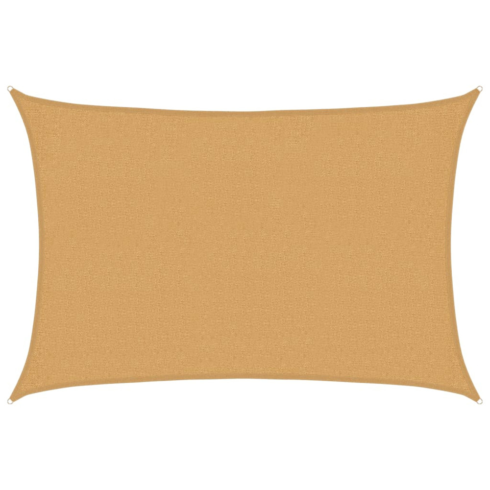 Voile d'ombrage 160 g/m² rectangulaire sable 2x3 m pehd