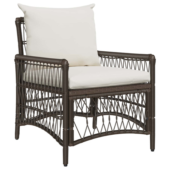 Chaise de jardin marron 60 x 70 x 78cm polyrotin