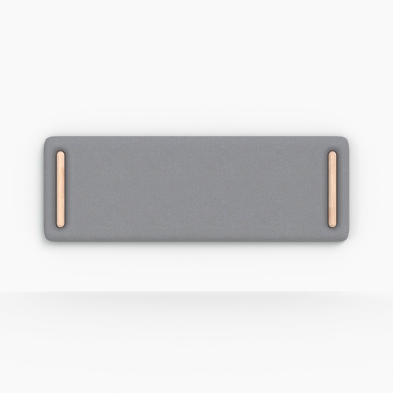 Katia-tête de lit en tissu gris 160 cm