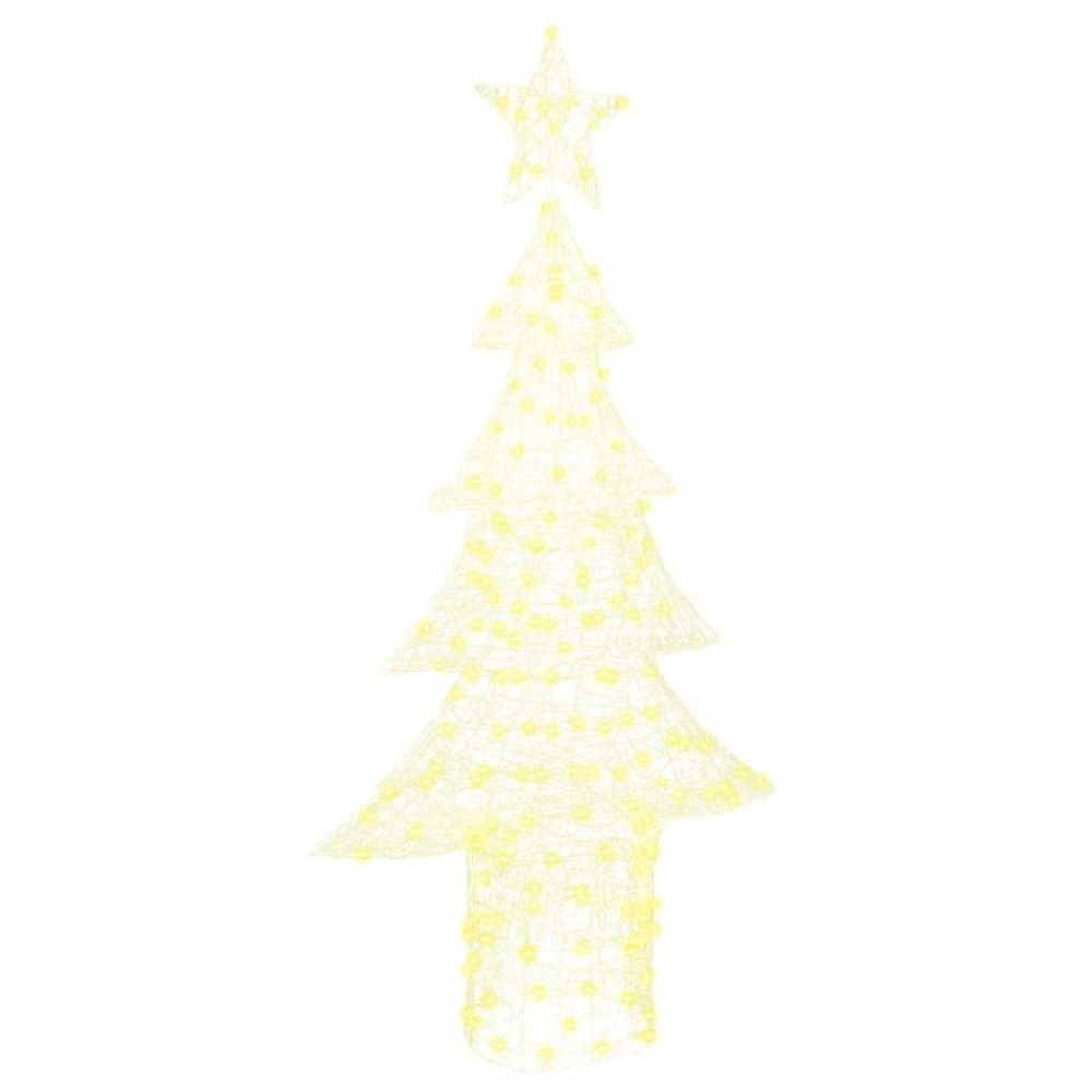 Sapin de noël 240 led blanc chaud 150 cm acrylique