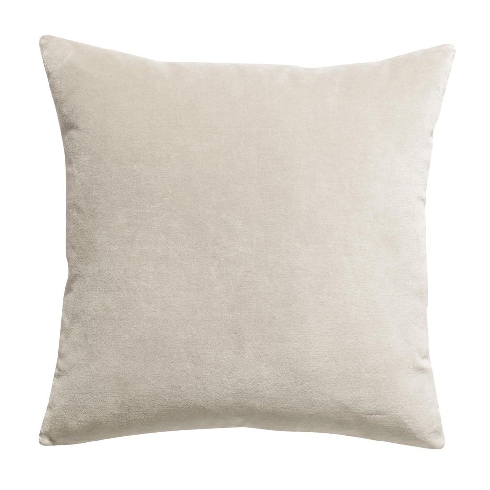 Coussin uni elise grege 45 x 45 cm