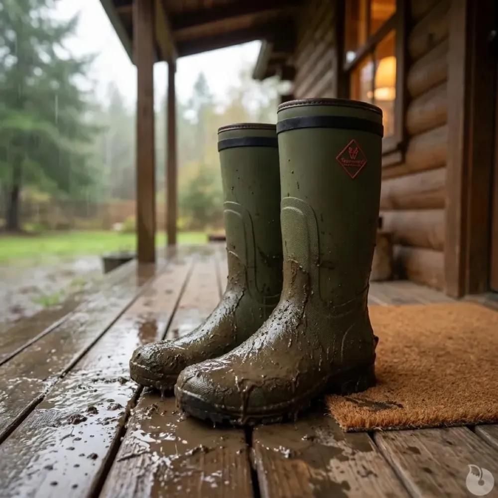 Bottes de chasse dakota caoutchouc kaki 39 à 47