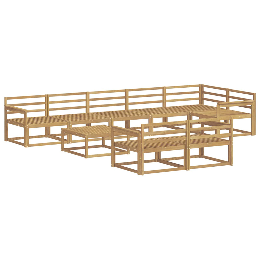 Ensemble de canapés d'extérieur 9 pcs blanc 79 x 79 x 37 cm
