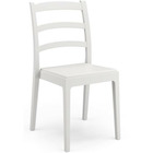 Lot de 4 chaises -  - rea - 51 x 46 x h88 cm - blanc