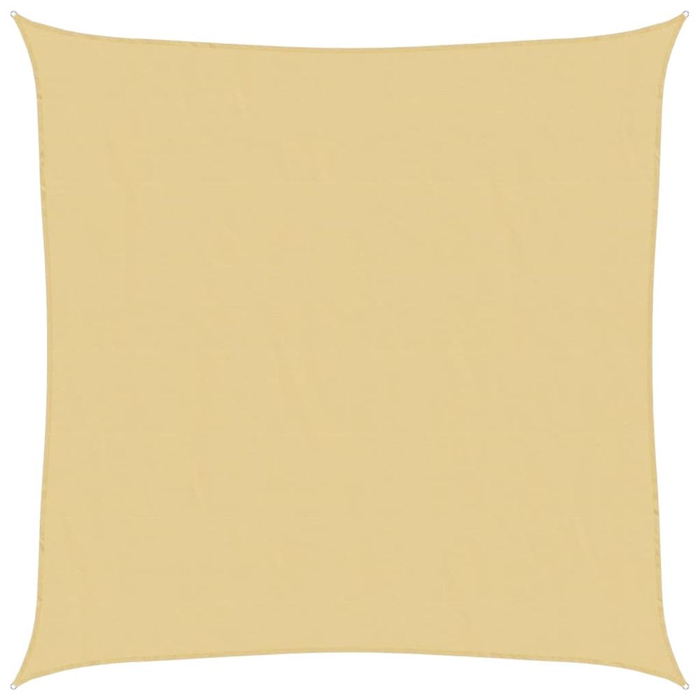 Voile d'ombrage sable 3x3 m 100 % polyester oxford