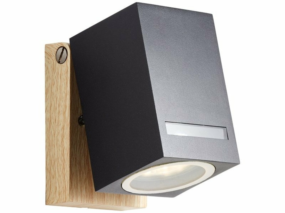 Applique extérieure gu10 max 11w noir galeni