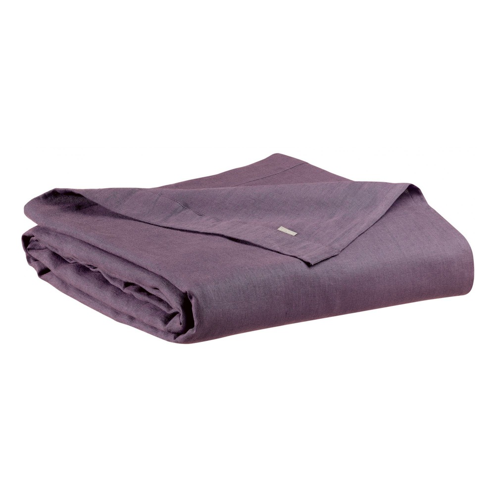 Drap plat stonewashed zeff raisin 240 x 300 cm