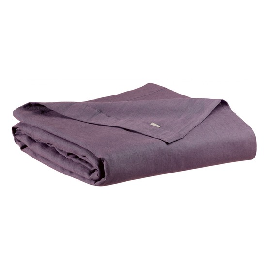 Drap plat stonewashed zeff raisin 240 x 300 cm