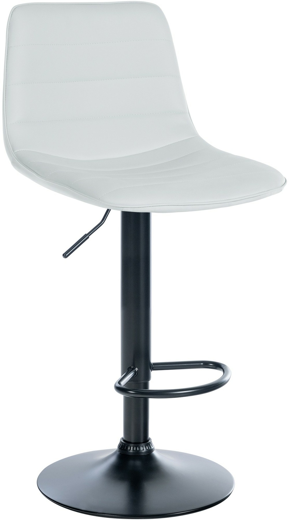 Tabouret de bar lex simili cuir noir