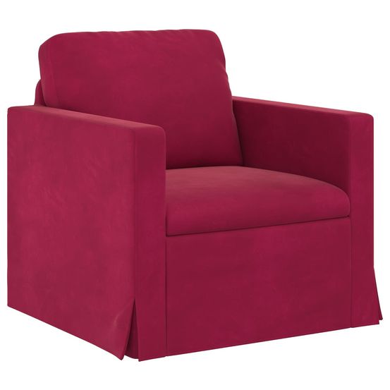 Canapé bordeaux 78 x 78 x 80 cm velours