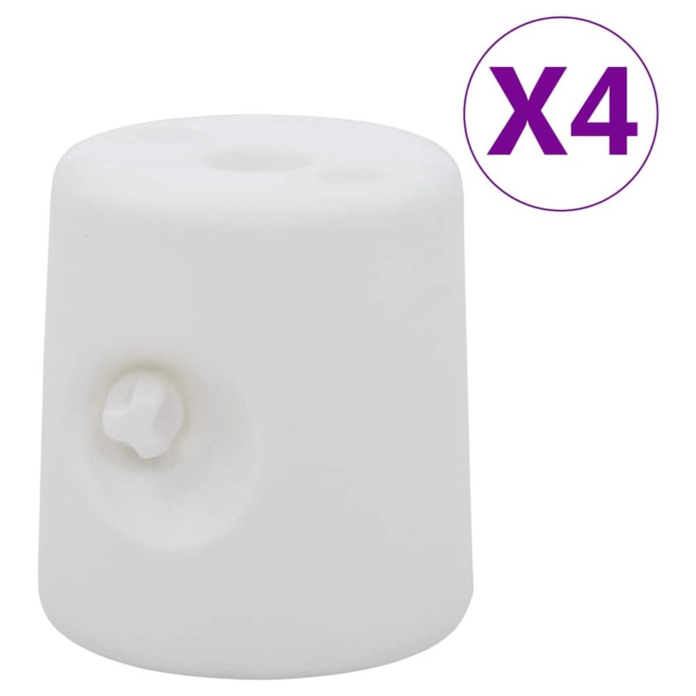 Poids de tonnelle 4 pcs PE Blanc