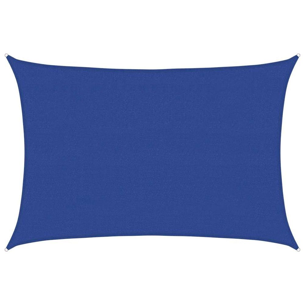 Voile d'ombrage 160 g/m² rectangulaire bleu 4x6 m pehd