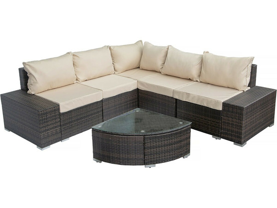 Salon de jardin en résine tressée